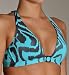 Calvin Klein Bengal Print Molded Swim Halter Top (53250YO)