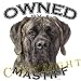 Mastiff BRINDLE Mousepad Mouse Pad 'Owned By'