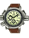 Tauchmeister T0195 XXL Military Worldtimer Watch with Alarm