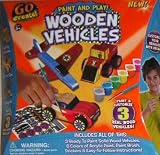 Go Create Paint and Play Wooden Vehicles Craft Kit