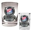 Detroit Red Wings NHL 2008 Stanley Cup Champs Rocks Glass & Square Shot Glass Set by Great American Products