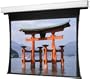 Da-Lite Tensioned Ceiling Recessed 184" Diagonal HDTV Format Boardroom Electric Screen with High Contrast Audio Vision Fabric
