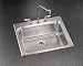 Kohler K3258-1-NA Ballad Kitchen Sink Stainless Steel Stainless Steel 25" x 22"