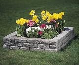Rocklock Wall System - 4' x 4' Square Kit (Grey) (10"H x 4' W x 4' D)