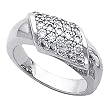 14K White Gold Diamond Ring - 0.75 Ct., GH SI1