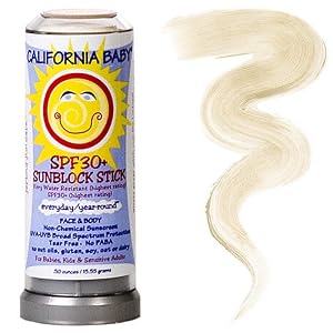 California Baby SPF 30 + Sunblock Stick, .5 oz