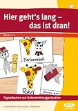 Produkt-Bild: Hier geht's lang - das ist dran! Klasse 1-4: Signalkarten zur Unterrichtsorganisation