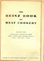 The Heinz Book of Meat Cookery: Recipes for Appetizing Dishes of Beef, Lamb, Pork and Smoked Meats, Veal, Poultry, Fish