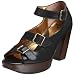 John Fluevog Women's Haight Platform Sandal,Etrusco Nero,9 M US
