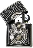 ZIPPO｜ZIPPO (ジッポー) ライター アンティークシルバー/立体2PCSメタル/シリアルNO入り(トリックタイプ)ツインレンズ BK.MB