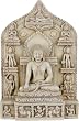 Life of Buddha Self-Standing Relief, Stone Finish