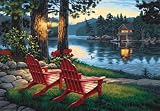 Dimensions Adirondack Evening Malen nach Zahlen mit Acrylfarben