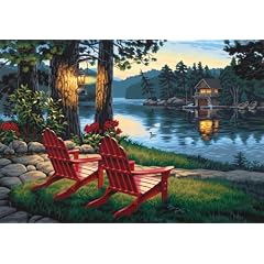 Dimensions Adirondack Evening Malen nach Zahlen mit Acrylfarben