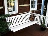 Traditional English 4ft. Porch Swing - Amish Made - 4 foot Painted White