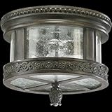 IMAGE OF Quorum 2 Light Black Outdoor Ceiling Lights 3280-12-43