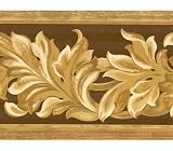 Almond Acanthus Leaves Scroll Wallpaper Border