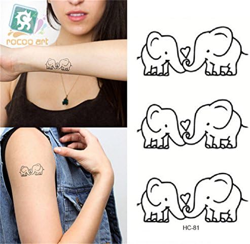Bling2Bling DIY Temporary Waterproof Tattoos Sticker Sexy Art Stickers for Arm/Neck/Ear/Finger/Wrist/back (Pack of 6 Diffreent Sheets)