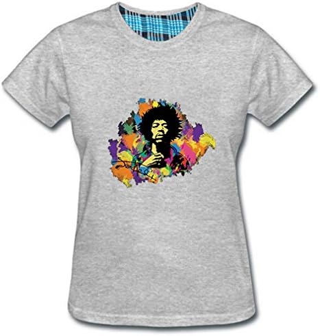Dragon-Park Women's Jimi Hendrix Bold As Love T-shirts (M Gray)