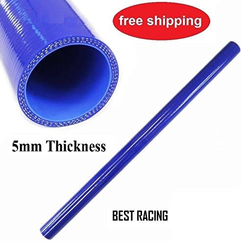 Blue 3 3/4" 1m Meter Straight Silicone Hose 95mm Coolant Pipe
