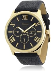 Brinley Co. Faux Leather Band Quartz Watch