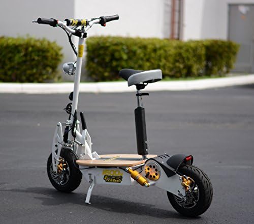 2015 Gold Edition 1600 Watt 48v Electric Scooter (White) Sold By Hypertoyz