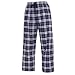 Lightweight Cotton Sheeting Navy Blue Silver (white) tie cord cotton pants for lounging, sleep, sports. Unisex relaxed fit, available in 3 Youth sizes