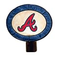 Art Glass Nightlight - Braves (4.25 x 4.25 x 16.5")