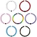 New Silicone Beaded Bracelet Large 7PCS (Small, Blue+Purple+Pink+Camo+Neon+Red+White)