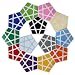 Cubicle Megaminx Sticker Set 32mm-DaYan RS.443.00
