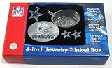DALLAS COWBOYS 4-IN-1 NFL PEWTER JEWELRY TRINKET BOX