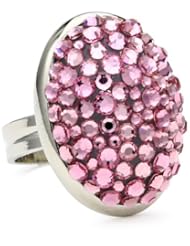 Tarina Tarantino "Iconic" Small Oval Mod Style Pavé In Cobra Lily Ring