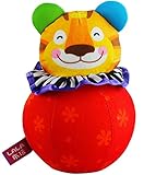 ベビー知育玩具 達磨 人形 タイガー ベル付き　赤ちゃん おもちゃ 布 知育 知育教育 出産祝い 百日祝い プレゼント かわいい 人気