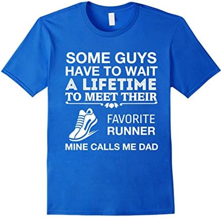 Men's My Favorite Runner Calls Me Dad Cute Track &amp; Field Father's Day T-Shirt 3XL Royal Blue