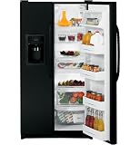 GE Side By Side Refrigerator In Black