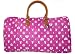 Playboy Large Duffle Bag in Fuschia/White