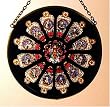 Detail From Durham Rose Window in Stained Glass