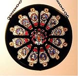 Detail From Durham Rose Window in Stained Glass