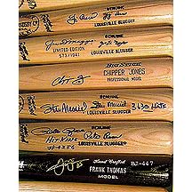 <b>Frank Thomas Autographed Pro Baseball Bat With Scoreboard Certificate</b>