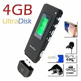 UltraDisk DVR7 4GB MP3 Digital Voice Recorder Player & Radio