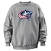 Columbus Blue Jackets Majestic Steel Heather Tek Patch Crewneck Sweatshirt