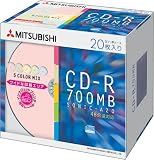 ��ɩ���إ�ǥ��� CD-R 700MB 4-48��® 20�祹��ॱ������ ���顼MIX SR80SF20