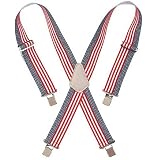Custom LeatherCraft 110USA Heavy Duty USA Flag Elastic Suspender