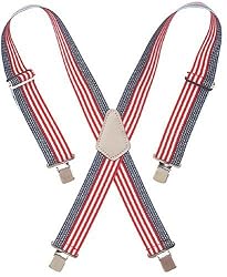 Custom LeatherCraft 110USA Heavy Duty USA Flag Elastic Suspender