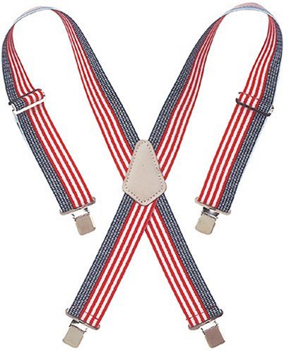 Custom LeatherCraft 110USA Heavy Duty USA Flag Elastic Suspender