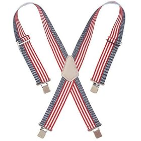 Click here to buy Custom LeatherCraft 110USA Heavy Duty USA Flag Elastic Suspender by Custom Leather Craft.