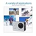 DBPOWER Wifi Waterproof Action Camera 12MP 1080P HD with 2 Batteries and Free Accessories Kit (Silver)