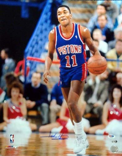 Isiah Thomas Autographed/Hand Signed Detroit Pistons 16x20 Photo #4 PSA/DNA