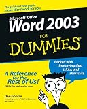 Word 2003 For Dummies