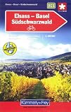 Carte routi�re et touristique : Alsace - B�le - For�t noire (cyclo tourisme)