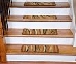 Washable Non-Skid Carpet Stair Treads - Jazzy Terra Cotta (13)